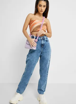 High Waist Mom Fit Jeans