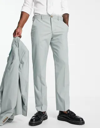 Selected Homme slim suit pants in mint