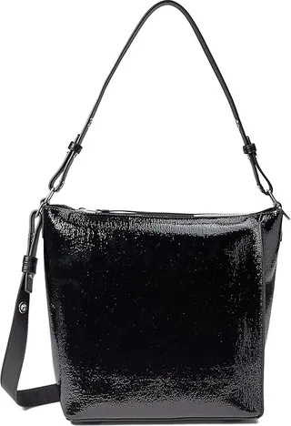AllSaints Kita Crossbody (Black Shine 1) Cross Body Handbags