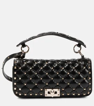 Rockstud Spike leather shoulder bag