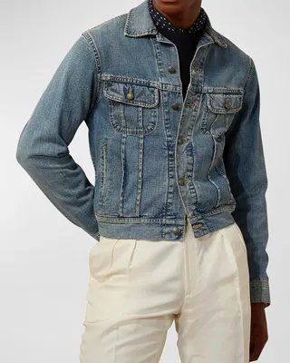 Men's Indigo Denim Trucker Jacket