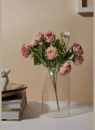Decorative Rose Faux Artificial Flower Bouqet