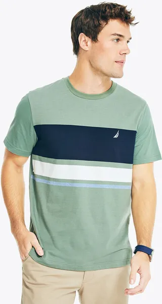 Sustainably Crafted Colorblock Crewneck T-Shirt