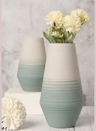Modern Ombre Solid Ceramic Flower Vase For Home Decor