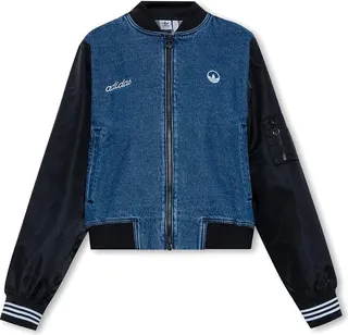 Adidas Originals Zip-Up Denim Bomber Jacket