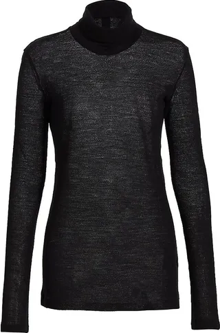 Monogram Turtleneck T-shirt In Wool Jersey