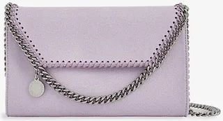Womens Lilac Falabella Faux-leather Shoulder bag