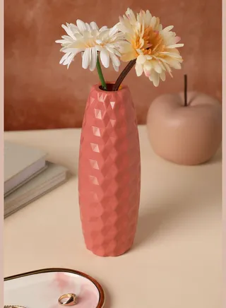 Modern Solid Tall Round Ceramic Flower Vase For Home Decor