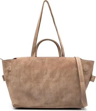 Multi-Strap Suede Tote