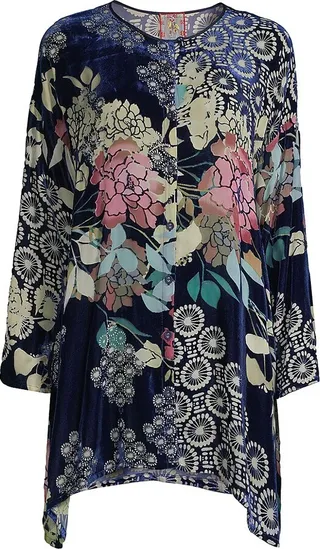 Sierra Burnout Velvet Tunic