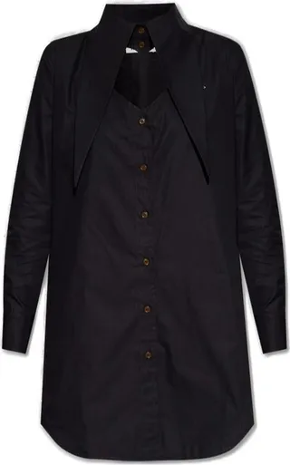 Vivienne Westwood Oversize-Collar Mini Shirt Dress