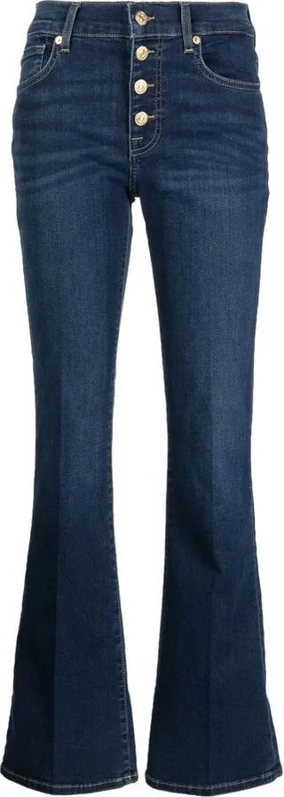 Button-Up Bootcut Jeans