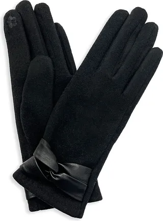 Twist Cuff Knit Gloves
