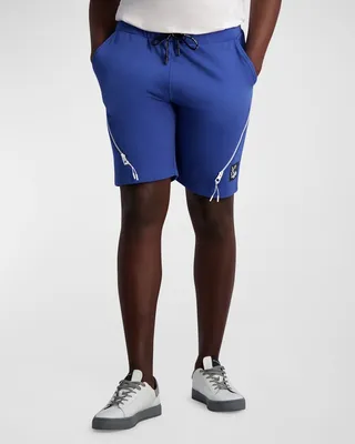 Men's French Terry Exposed Zipper Shorts