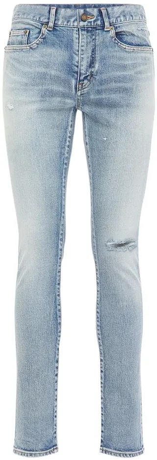 15cm Skinny low waist cotton denim jeans