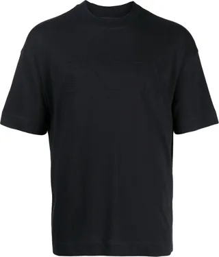debossed-logo cotton T-shirt