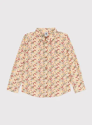 Youth Poplin Print Shirt