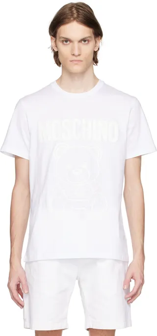 Moschino White Graphic T-Shirt