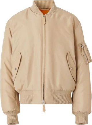 Logo-Print Bomber Jacket