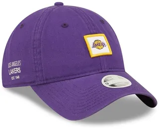 Women's New Era Purple Los Angeles Lakers Mini Patch 9TWENTY Adjustable Hat