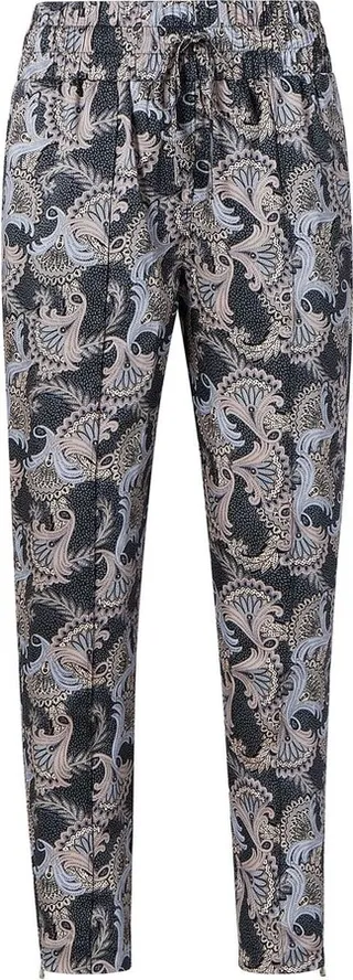 Adalie floral-print high-waisted trousers