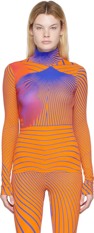 Nina Ricci Multicolor Stripe Turtleneck