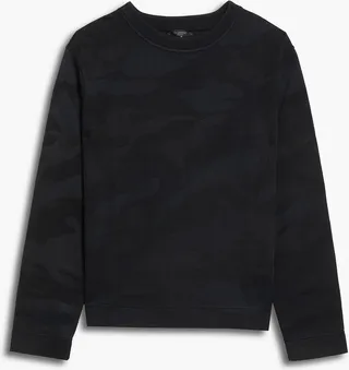Camouflage-jacquard sweatshirt