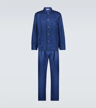 Woburn striped silk pajama set