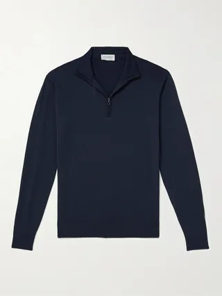 Barrow Merino Wool Half-Zip Sweater
