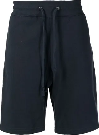 Drawstring-Waist Cotton Track Shorts