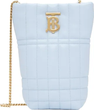 Burberry Blue Lola Bucket Shoulder Bag