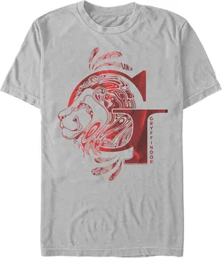 Men's Harry Potter Gryffindor G Logo T-Shirt - Silver - Medium