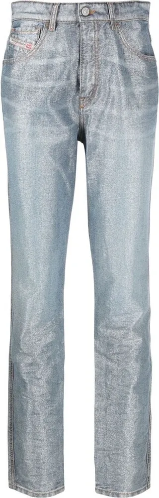 High-Rise Slim-Fit Jeans