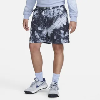 Men's Nike ACG Allover Print Trail Shorts in Grey