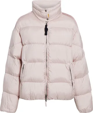 Missie quilted crinkled-shell down jacket