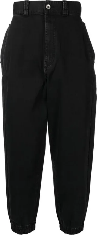 High-Waist Tapered Jeans