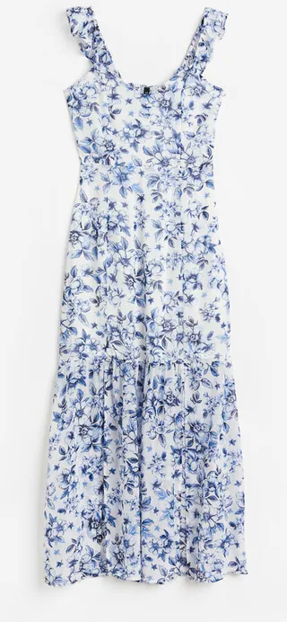 Open-backed Chiffon Dress