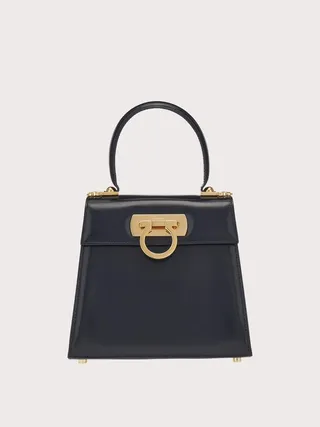 Ferragamo Women Iconic Top Handle (S) Blue