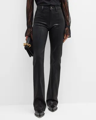 Laurel Canyon High Rise Flared Pintuck Jeans