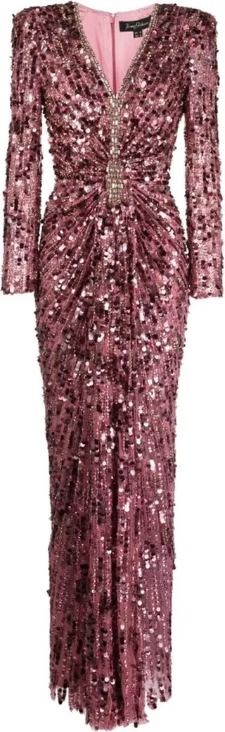 Gazelle sequin-embellished gown