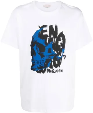 skull-print cotton T-shirt