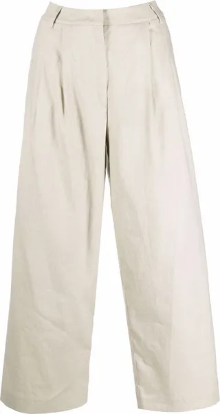 Cropped Tailored Trousers