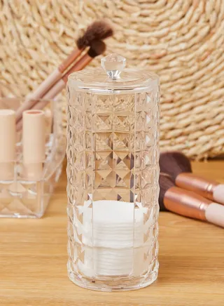 Diamond Finish Cotton Pad Cosmetics Organiser