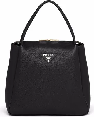 Medium Logo-Plaque Tote Bag