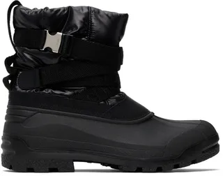 Moncler Black Summus Belt Chelsea Boots