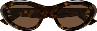 Bottega Veneta Eyewear Oval Frame Sunglasses