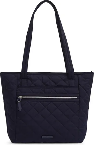 Vera Bradley Women's Performance Twill Small Vera Tote Bag Classic Navy