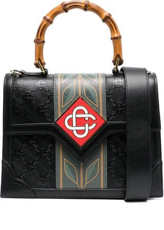 Jeanne logo-patch tote bag