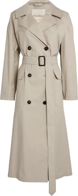 Max Mara Double-Breasted Trench Coat