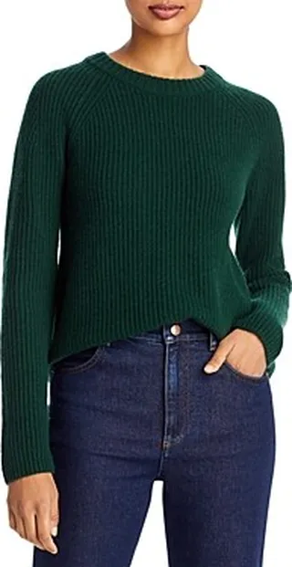 Vince Cashmere Shaker Ribbed Mock Neck Sweater - 100% Exclusive